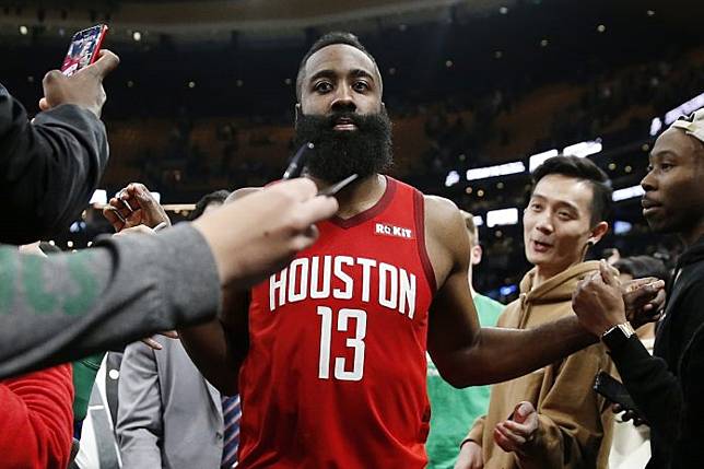 ▲火箭當家球星「大鬍子」James Harden（圖／美聯社／達志影像）