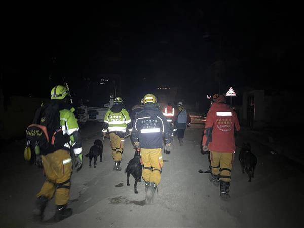 搜救任務結束，台灣搜救犬也要回家了。Tyfd-K9桃園搜救犬臉書