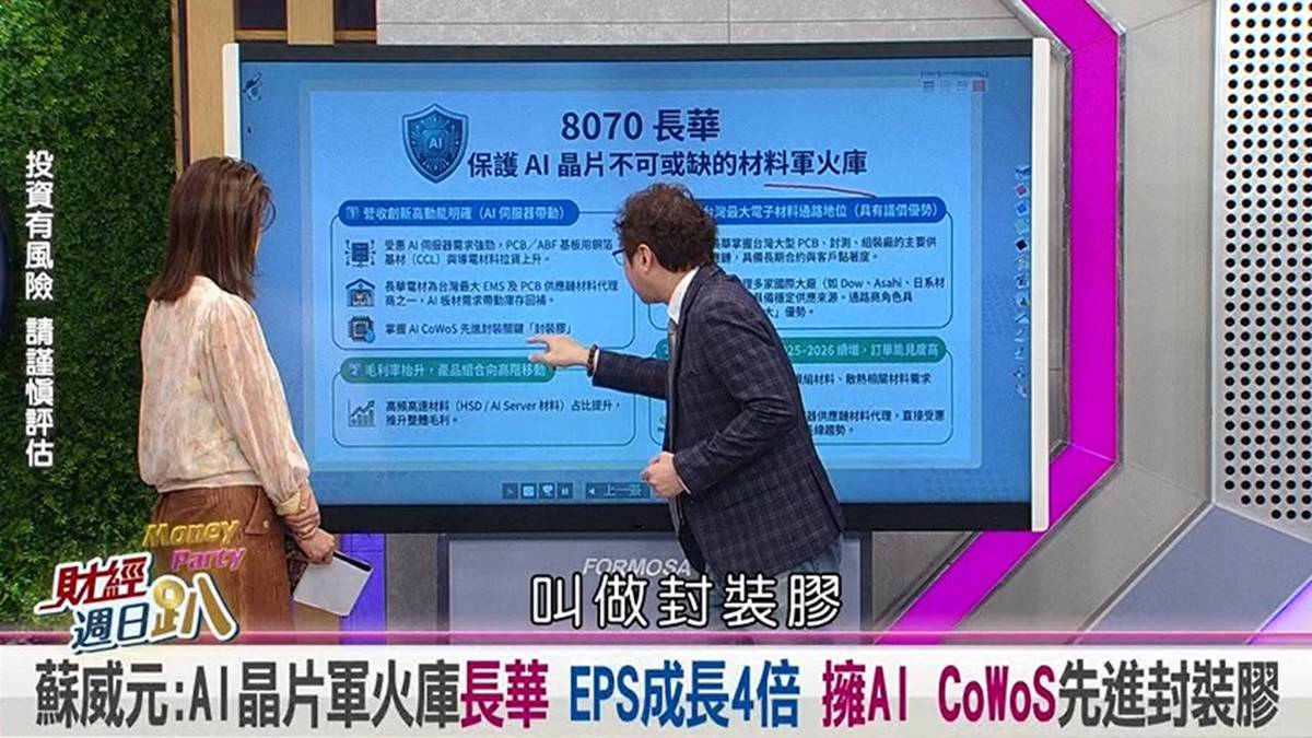 蘇威元:AI晶片軍火庫長華擁CoWoS先進封裝膠| 民視新聞網| LINE TODAY