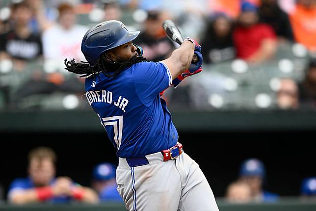 Vladimir Guerrero Jr.近8戰6轟。（達志影像資料照）