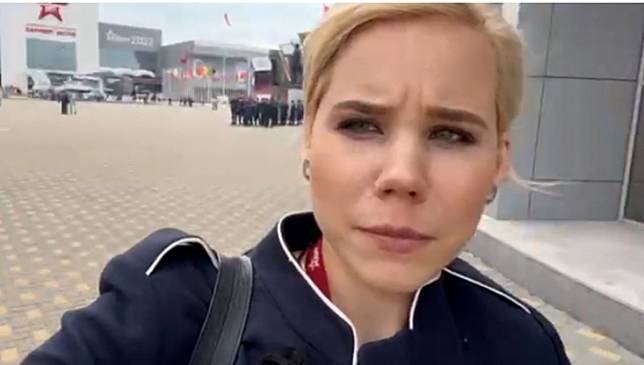 「克里姆林宮智囊」、社會學家亞歷山大·杜金（Alexander Dugin）的女兒杜金娜開車行進中突然爆炸起火，不幸喪生。   圖 : 翻攝自Telegram