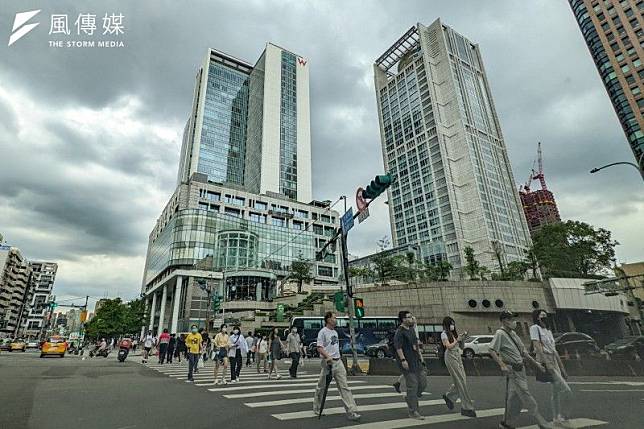 台北市中心街景。（顏麟宇攝）