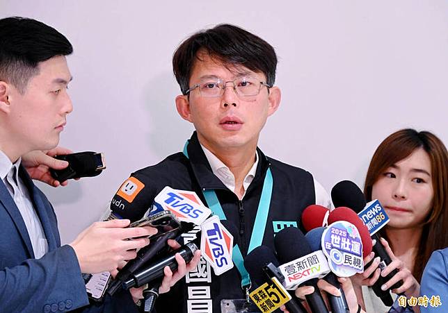 民眾黨主席黃國昌。(記者朱沛雄攝)