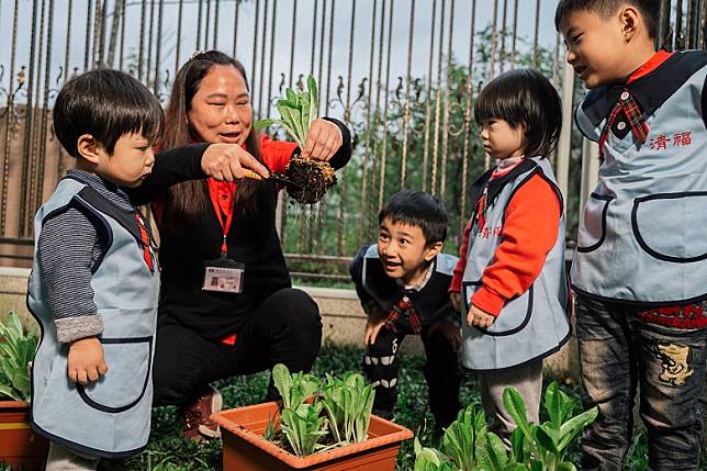 私立清福幼兒園-開心農場。   圖：新北市勞工局提供