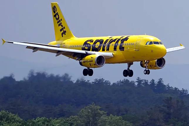 ▲美國廉價航空公司精神航空（Spirit Airlines）陷入嚴重財務困境。（圖／美聯社／達志影像）