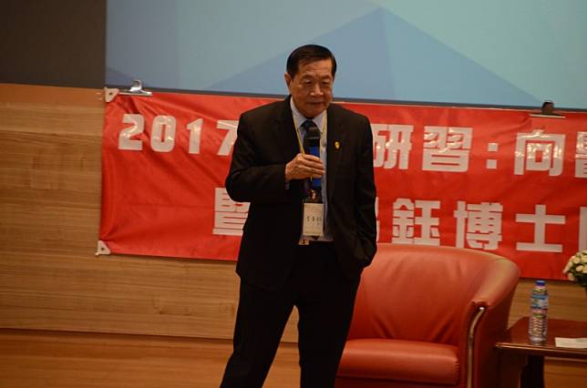 李昌鈺去年5月受邀參加圓桌論壇，提供全球視野與資訊給現場參與的學員。(資料照，記者鄭淑婷攝)