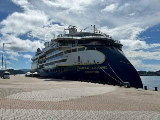 「國家地理果敢號」郵輪預計9月29日首航基隆港。（圖：Lindblad Expeditions提供）