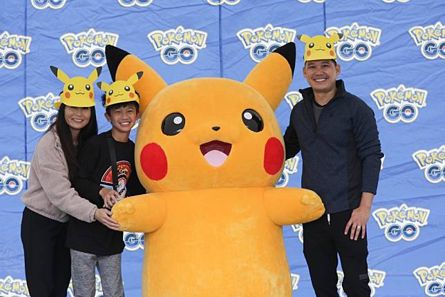 圖為2024年美國洛杉磯Pokémon GO Tour活動之皮卡丘見面會（照片由Niantic公司提供）