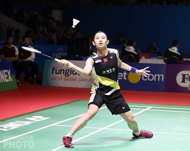 戴資穎在印尼羽球公開賽女單第一輪只花31分鐘就收下勝利。(Badminton Photo提供)