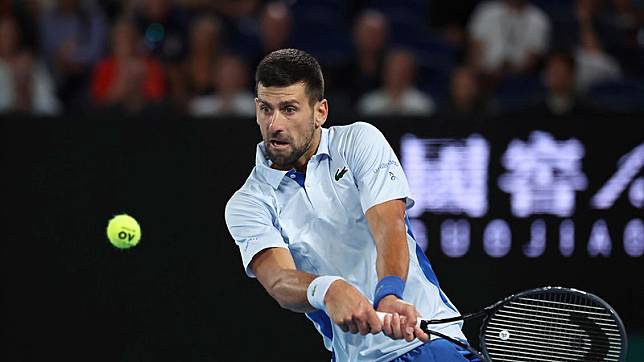 Novak Djokovic澳網晉級男單第3輪。（達志影像）