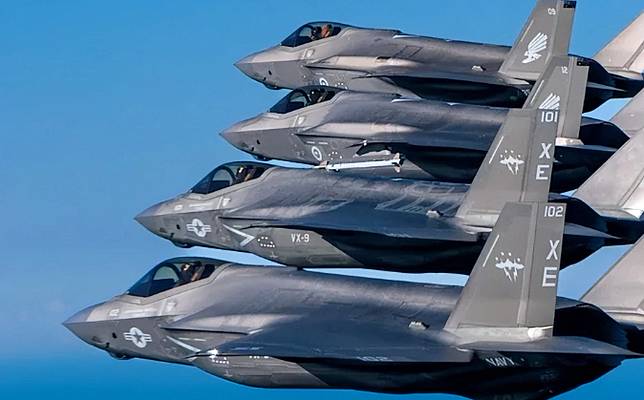 美軍F-35戰機機隊。 圖 : 翻攝自軍武大V