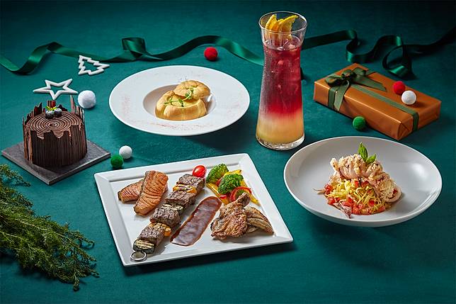 ▲「The Chapter Café」推出耶誕跨年套餐，融匯繽紛海陸盛宴共享歡慶時光，每套2,760元+10%。（圖/誠品行旅）