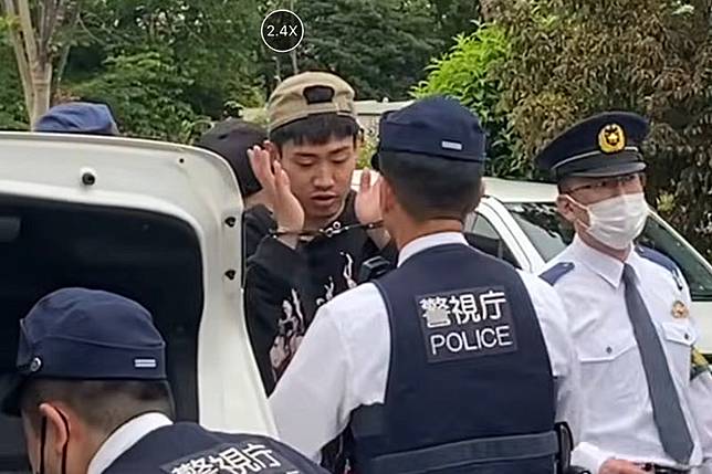 中國人在東京「暴衝式開車」亂撞，釀7車交通事故！2警重傷。圖／翻自@DAIWA7777777 X