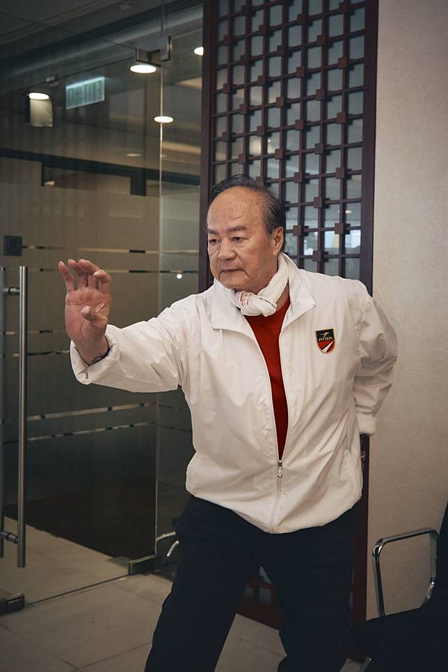 狄龍演出電影《慾望寄生》，出席開鏡儀式。滾動工作室提供