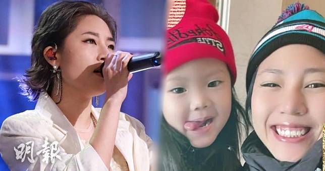 《中年好聲音2》參賽者陳俞霏表示3歲女兒是她的快樂泉源。（大會提供 / 明報製圖）