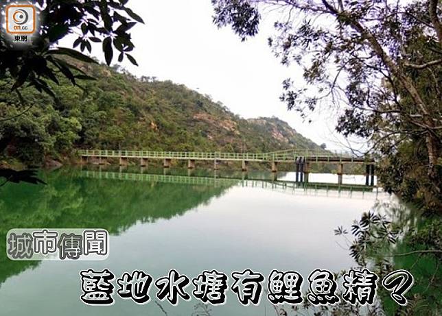 藍地水塘又名老虎坑水塘，風光明媚卻暗藏殺機。（設計圖片）