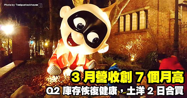 3 月營收創 7 個月高，Q2 庫存恢復健康，土洋 2 日合買