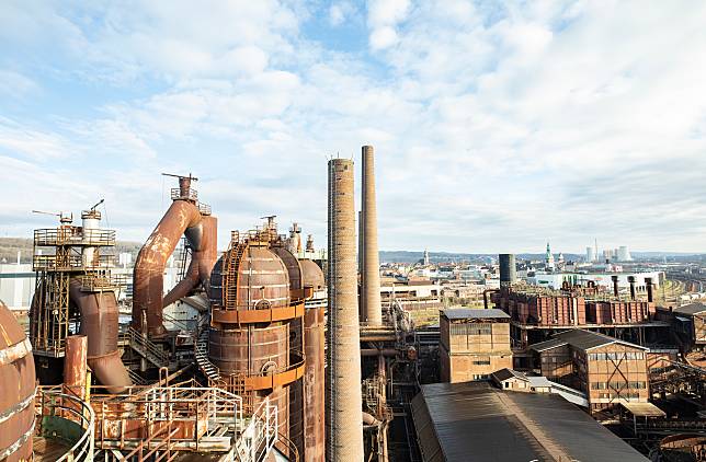 This photo taken on Dec. 18, 2024 shows a view of the Voelklingen Ironworks in Saarland, Germany. (Xinhua/Zhang Fan)