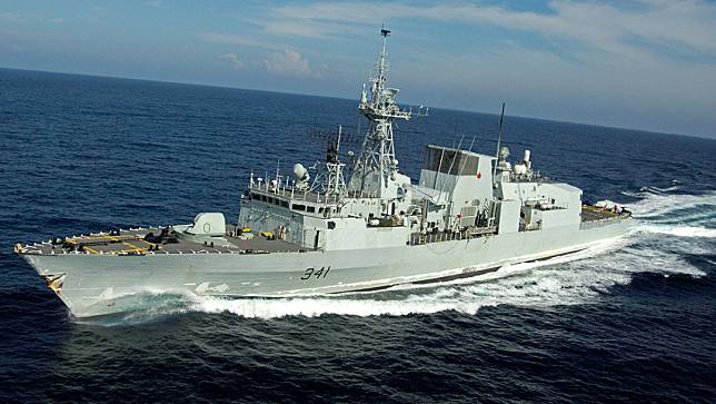 加拿大皇家海軍護衛艦「渥太華號」。翻攝加拿大國防部