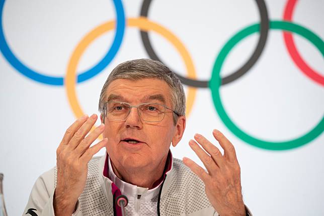 國際奧林匹克委員會主席巴赫表示，將有6到8名巴勒斯坦運動員參加巴黎奧運會。(圖：IOC)
