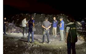 專案小組漏夜查緝現行犯照片。 圖 / 台中地檢署