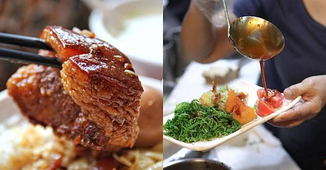 花蓮美食推薦「博愛街黑白切」，在地人必點米粉湯配料滿滿，招牌腿庫油亮軟Q