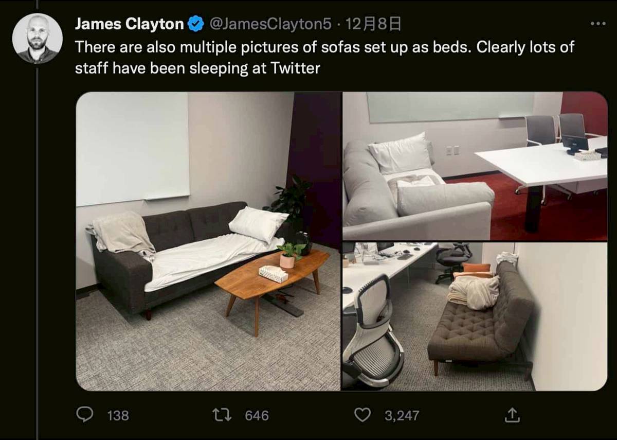 Elon Musk 辦公室加睡床給Twitter 捱夜員工休息反被調查| Unwire.hk | LINE TODAY