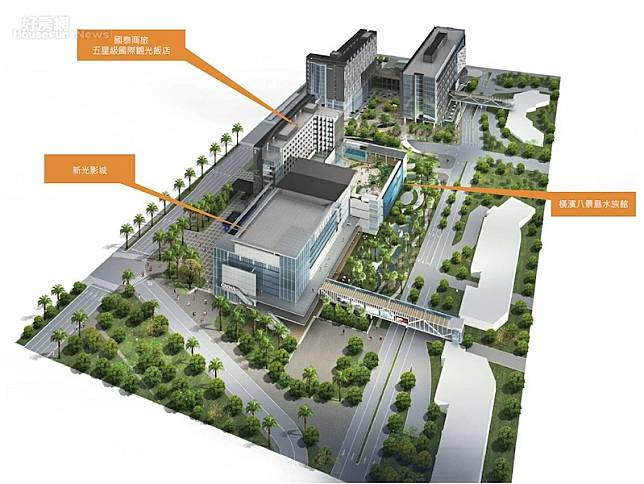 新光影城將進駐桃園「國際商務城」，2020年開幕。（新光影城提供）