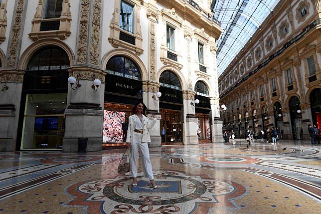 The streets of central Milan are quiet amid coronavirus fears. Photo: AFP