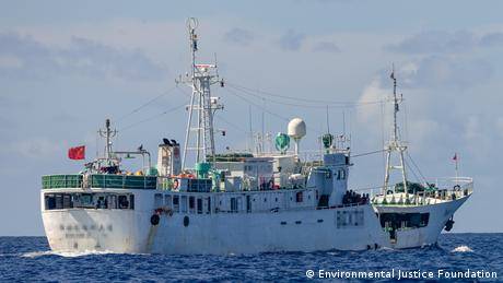 國際非政府組織環境正義基金會（Environmental Justice Foundation, EJF）的最新調查報告披露並指控，中國遠洋漁業在西南印度洋非法濫捕與剝削船工存在行為。圖為EJF提供。