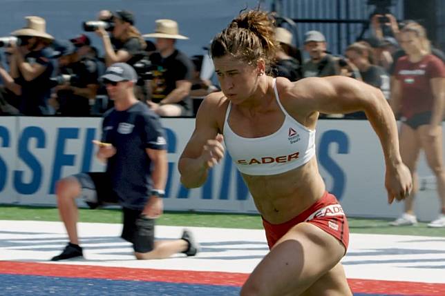 Tia-Clair Toomey running away with the competition at the CrossFit Games. Photo: CrossFit Inc.