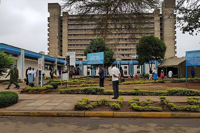 The suspected coronavirus patient in Kenya is being treated in an isolation ward at the Kenyatta National Hospital in Nairobi. Photo: Handout