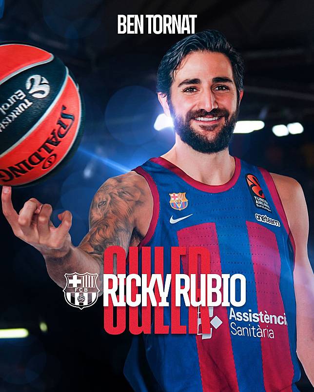 Ricky Rubio。（取自FC Barcelona Basket 臉書粉專）