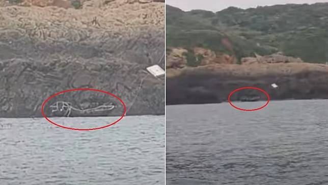 馬祖當地有漁民目擊一艘疑似中國的漁船，停靠在軍事管制區高登島。翻攝自YouTube