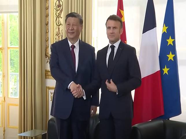 中國國家主席習近平訪問歐洲，與法國總統馬克宏舉行雙邊會談。