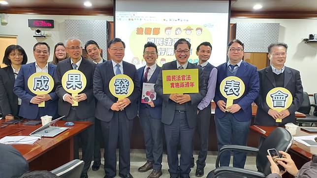 法務部舉辦國民法官法實施兩周年成果發表會。呂志明攝