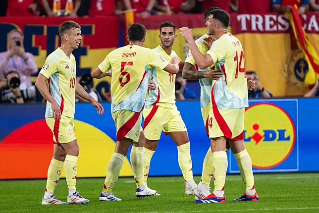 西班牙是唯一分組賽三戰全勝的球隊。法新社