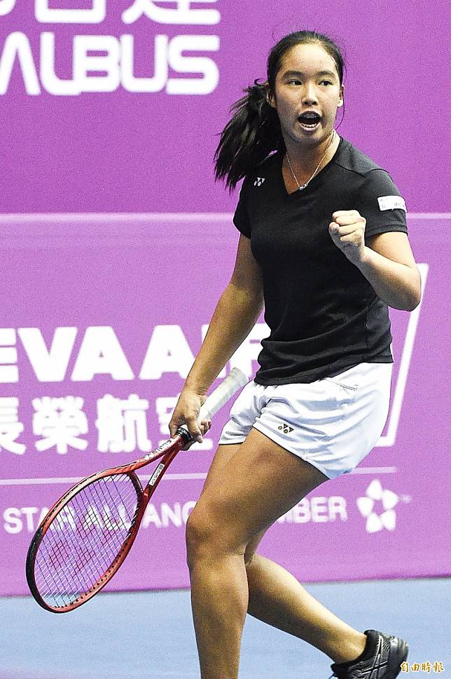 台灣選手楊亞依在澳網青少女單、雙打同日奏捷，分別晉級32強和16強。(資料照，記者陳志曲攝)