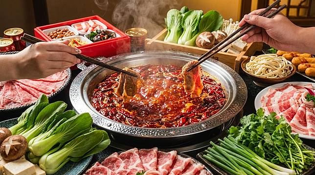 辛辣食物方面，張馨方指出麻辣鍋等辛辣料理會暫時升高體溫，而體溫過高將直接提高入睡門檻。（示意圖／AI生成圖）