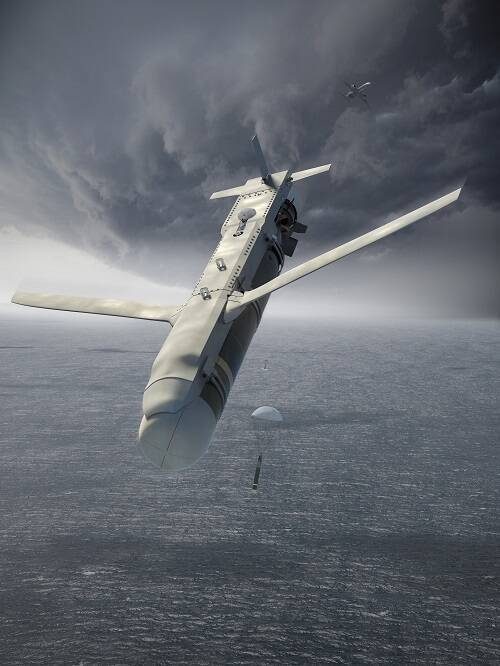 美國海軍P-8A「海神」巡邏添增「高空反潛戰爭武器能力」(HAAWC)。(圖翻攝自波音官網)