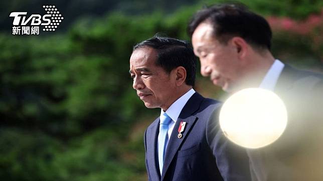 印尼總統佐科威出訪南韓。（圖/路透社）