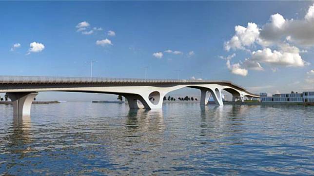 歷經多次流標的台南市安平漁港跨港大橋，終於在下個月即將開工，台南市政府表示，預計4月20日開工，116年12月21日完工。(示意圖) 圖：台南市政府／提供
