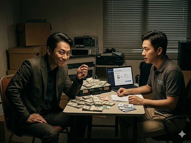 詐騙集團找上eSIM卡業者合作，製造假交易金流將贓款洗到國外。示意圖／AI生成