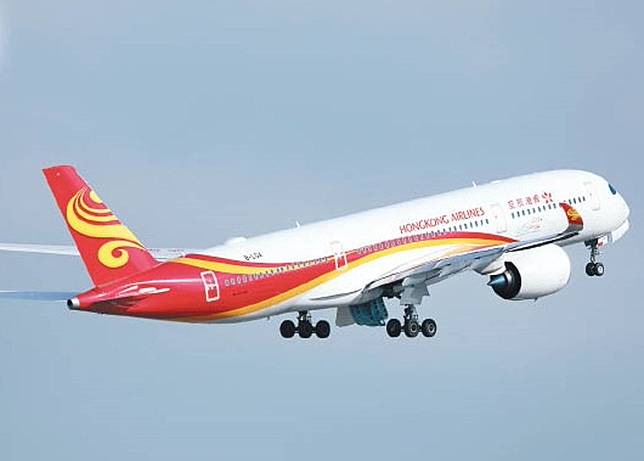 圖為香港航空一架客機。（資料圖片）