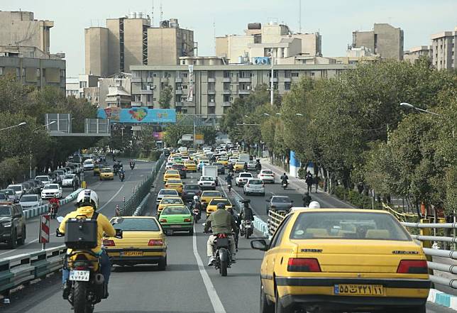 This photo taken on Oct. 26, 2024 shows a street view in Tehran, Iran. Iran's air defense headquarters successfully countered the Israeli attack, which resulted in &ldquo;limited damage,&rdquo; Iran's semi-official Tasnim news agency reported. (Xinhua/Shadati)