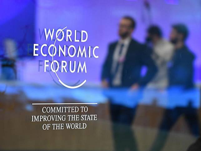 The logo of the World Economic Forum (WEF) is pictured in Davos, Switzerland, Jan. 19, 2025. (Xinhua/Lian Yi)