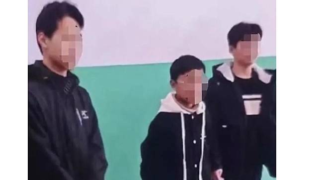 網傳涉嫌殺害王子耀的三名同學。取自網易新聞