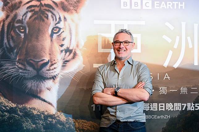 BBC Studios自然歷史部門負責人喬尼基林日前來台受訪。BBC Earth提供