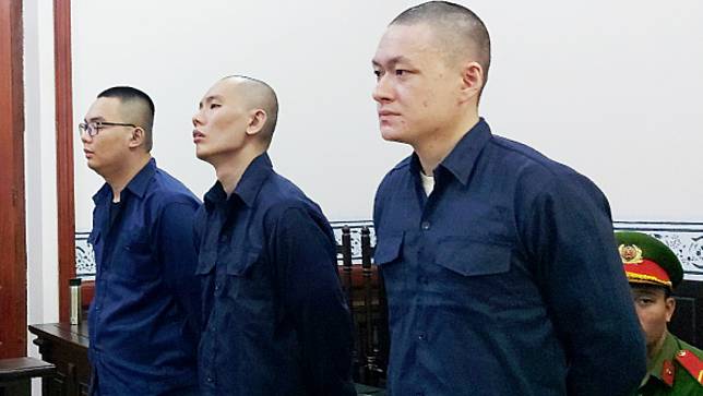 3名台灣男子2021年在越南運毒被捕，22日遭越南法院判處死刑。翻攝VnExpress