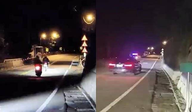 警方為遏止飆車、競速在台七乙跑山聖地加強執法。（翻攝自爆料公社二社）